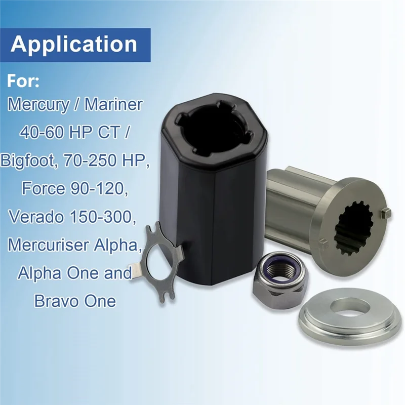 835257 Комплект ступицы Q1 Flo-Torq II для Mercury 135-300 л.с. Mercruiser Alpha One Bravo Drives