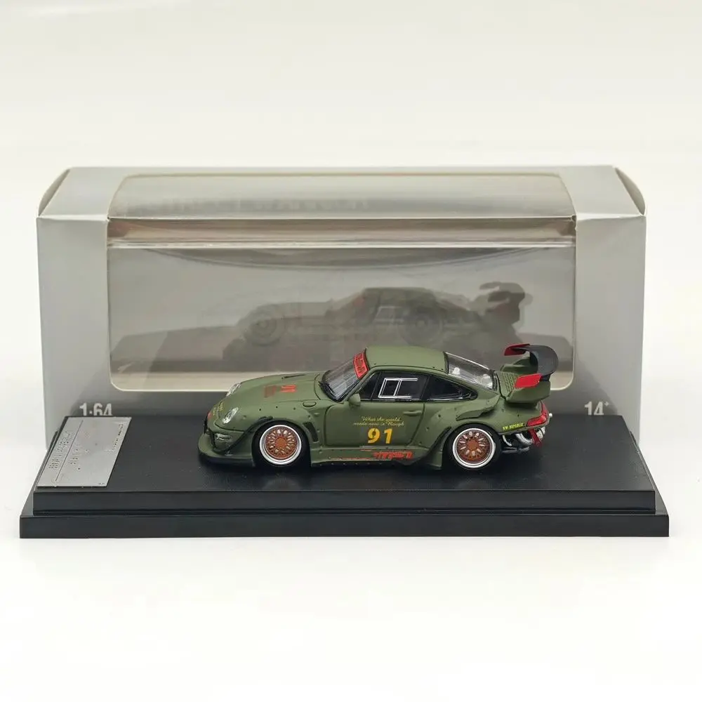 SW 164 для RWB 993 Rauh-Welt Begriff # 98 # Миниатюрная коллекционная модель автомобиля 91 Matte PinkGreen Diecast, ограниченная серия (art.: 3920da4582372) - 3920da4582372