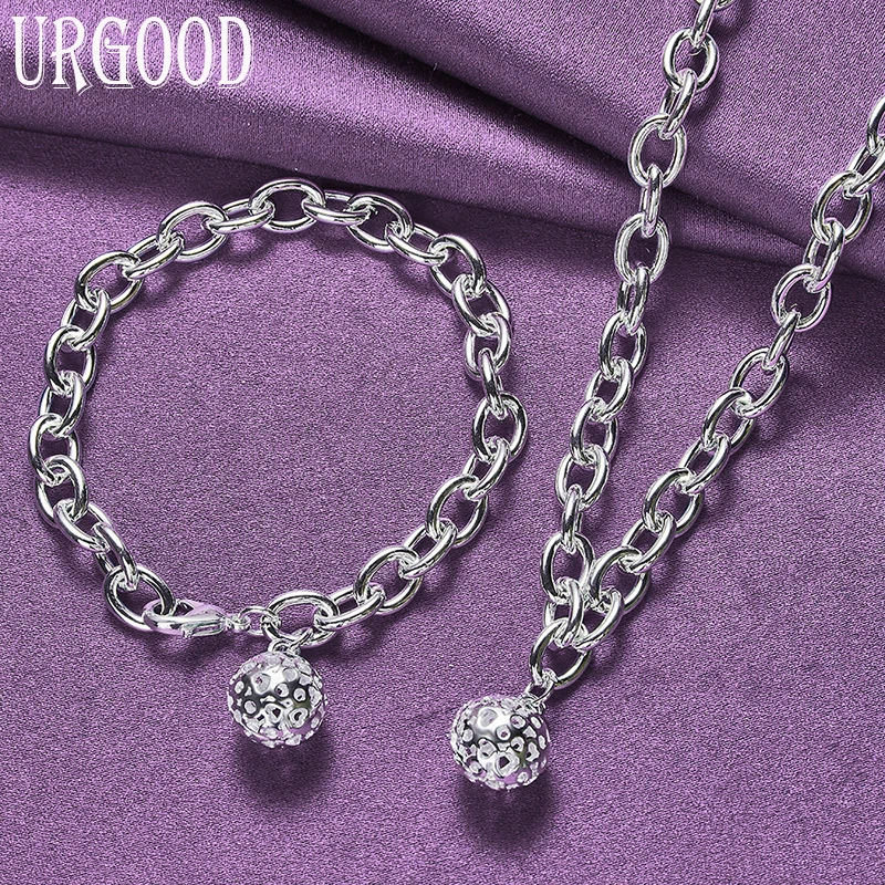 

925 Sterling Silver High Quality Ball Shaped Hollowed Out Exquisite Series Set For Women Birthday Party Engagement Wedding Gift