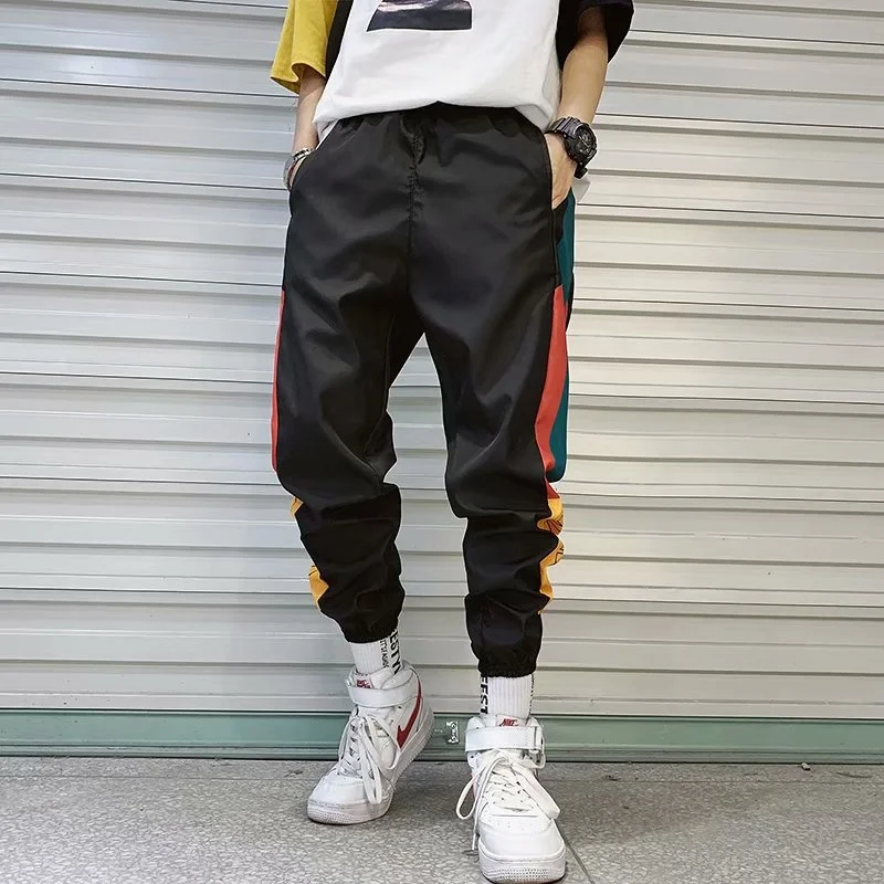 

Men's Cargo Pants Fashion Hip Hop Sweatpants Trousers Trendy Streetwear Solid Sweatpants Pantalones Casual Techwear