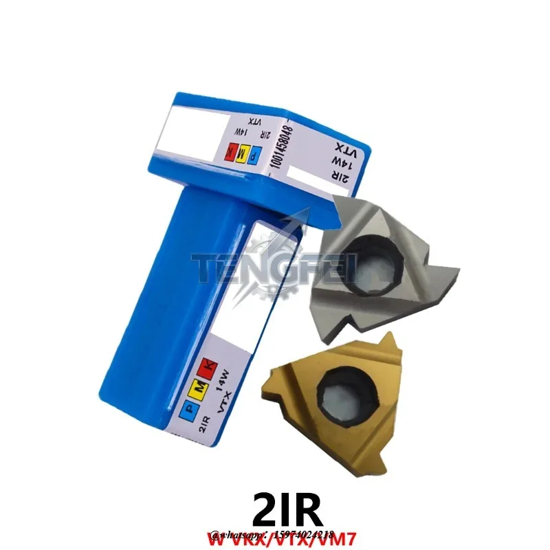 Фото 2IR 14W 19W 14 19 W VKX VM7 VTX Оригинальные твердосплавные резьбонарезные пластины для токарных станков, инструменты, лезвия, держатели для расточных резцов с ЧПУ, 10 шт. №1