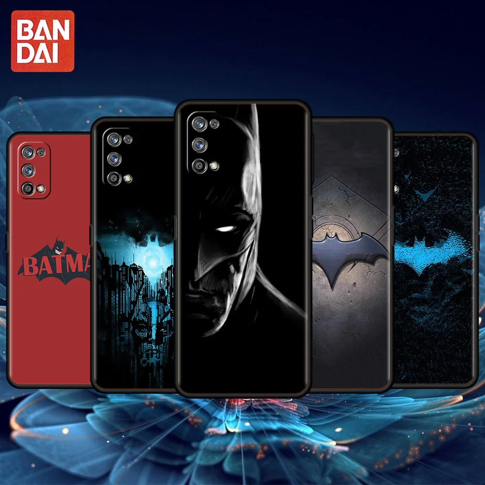Чехол с логотипом Бэтмена для Realme C21 C15 8 7 6 Pro XT GT C3 C11 C12 C21Y мягкий чехол телефона Oppo