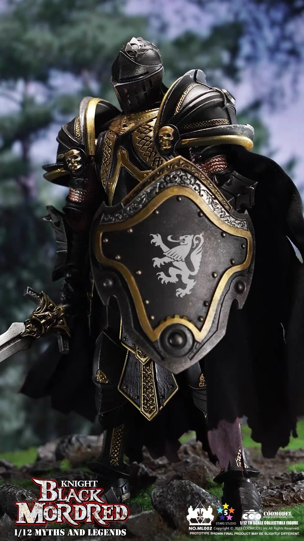 Фото В наличии: Фигурка COOMODEL ML002 Myth and Legend Mordred Black Knight 1/12 №2