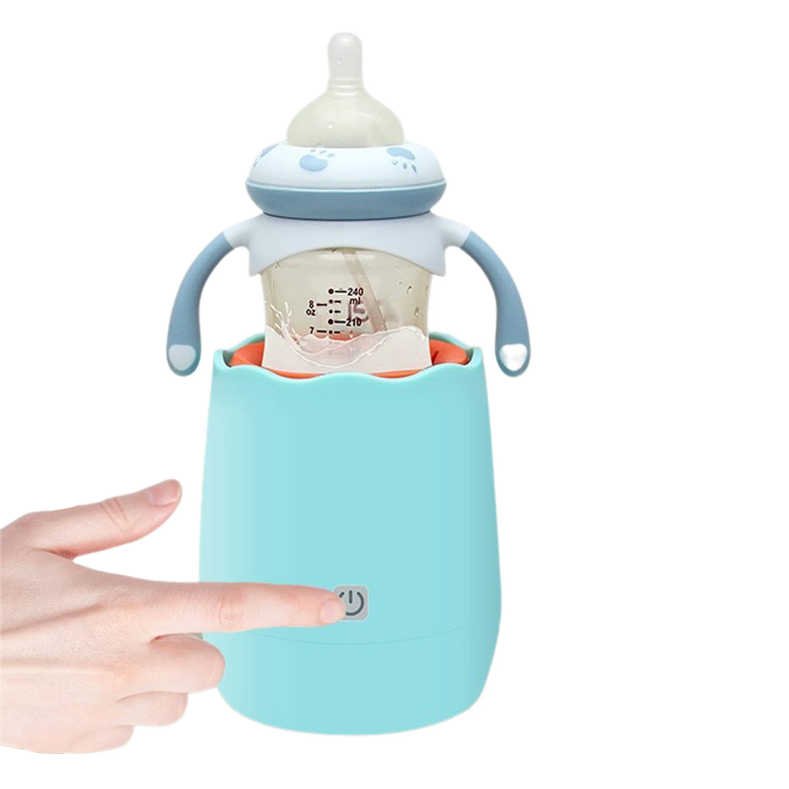 

Baby Bottle Mixer Feeding Bottle Shaker Automatic Baby Milk Bottle Shaker Flexible Silicone Card Slot USB Charging One-Button