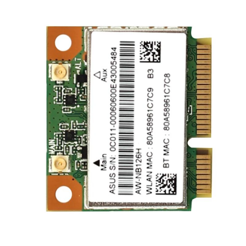 

20X SSEA New For Azurewave AW-NB097H AW-NB100H AW-NB126H AR3012 AR5B225 Half Mini PCI-E Wifi BT4.0 Wlan Wireless Card