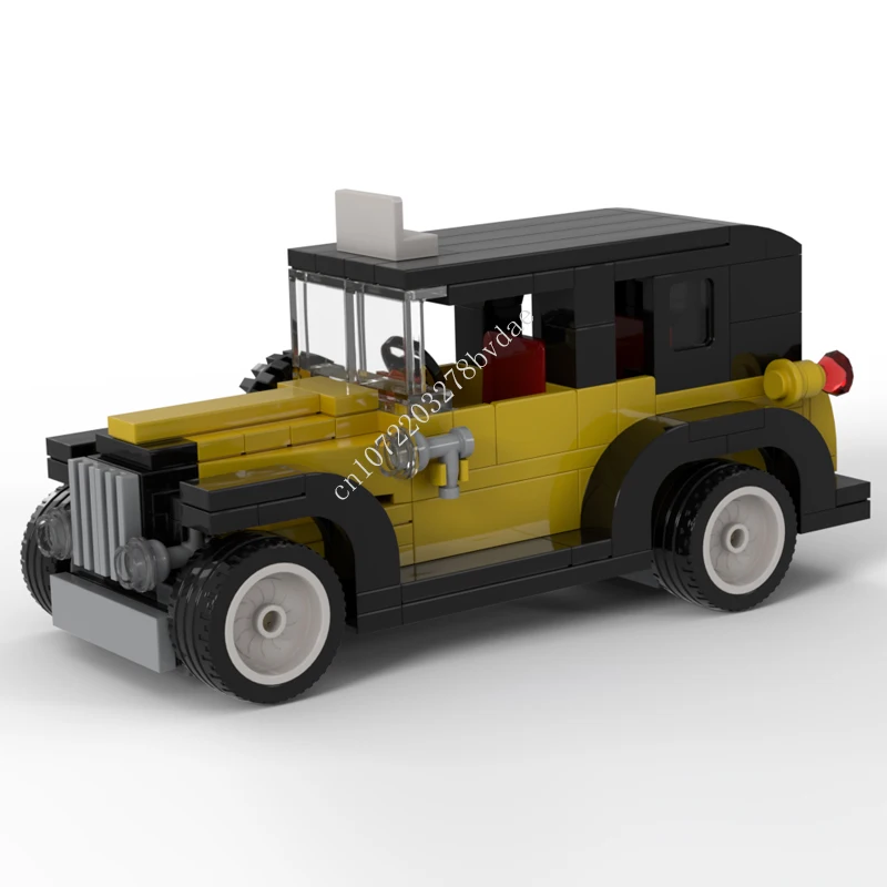 

Модель такси 161 шт. MOC Speed Champion Hot Rod Style SC 1930, строительные блоки, технологические кирпичи, креативная сборка, детские игрушки, подарок