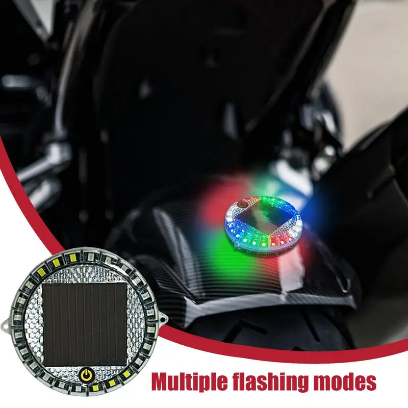 Предупреждающая лампа солнечная противоударная для автомобиля