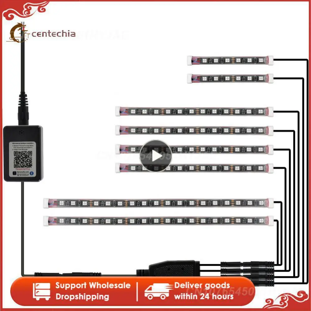 

Neon Remote Control Multicolor Rgb Smart Car Motorcycle Decorative Ambient Lamp Waterproof Motorcycle Led Lights Kits
