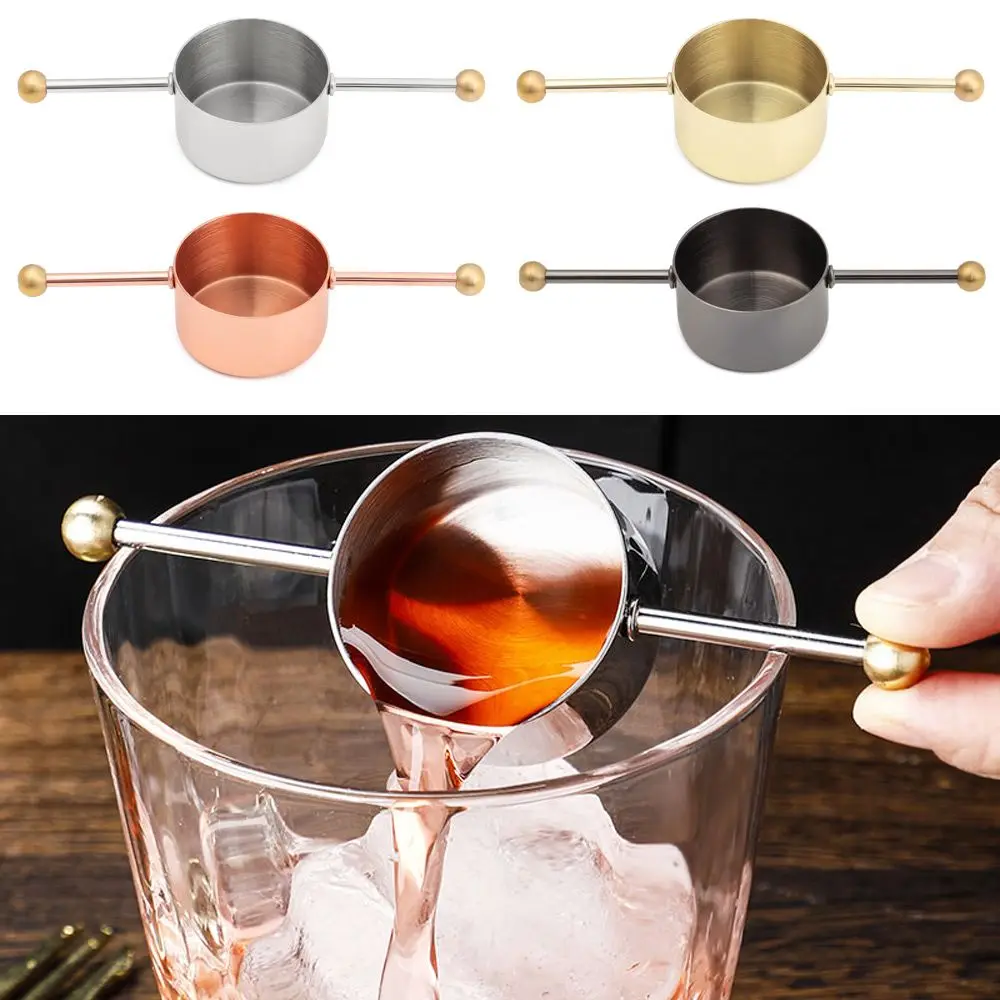 

Питьевой спирт Кухонные гаджеты Нержавеющая сталь двойной выстрел Бар инструменты Jigger чашка Коктейльная кружка мерная чашка