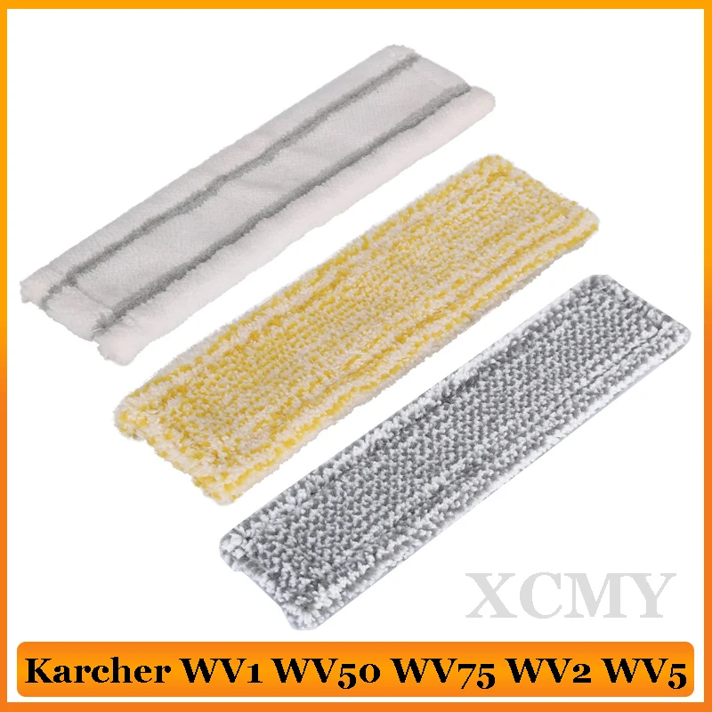 Microfibre Window Cleaner Machine Mop Cloths Accessories For Karcher WV1 WV50 WV75 WV2 WV5 Mop Head Replacement Spare Parts