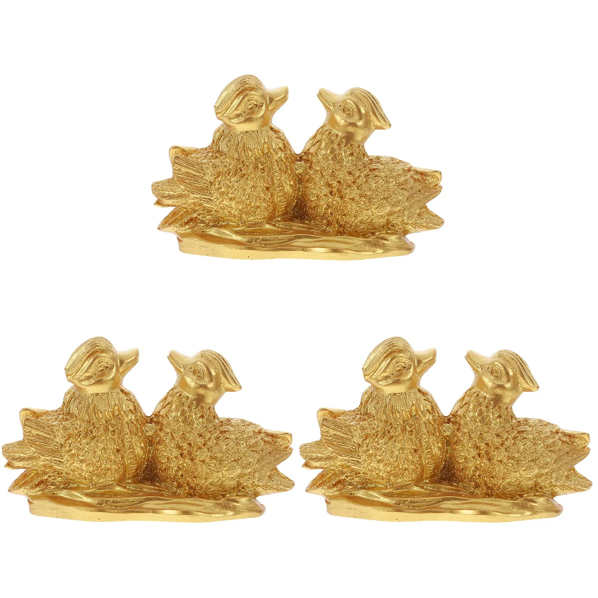 

Duck Animal Mandarin Figurine Wedding Resin Gift Ducks Statue Bird Crafts Congratulation Artificial Model Ornament Goldenfor