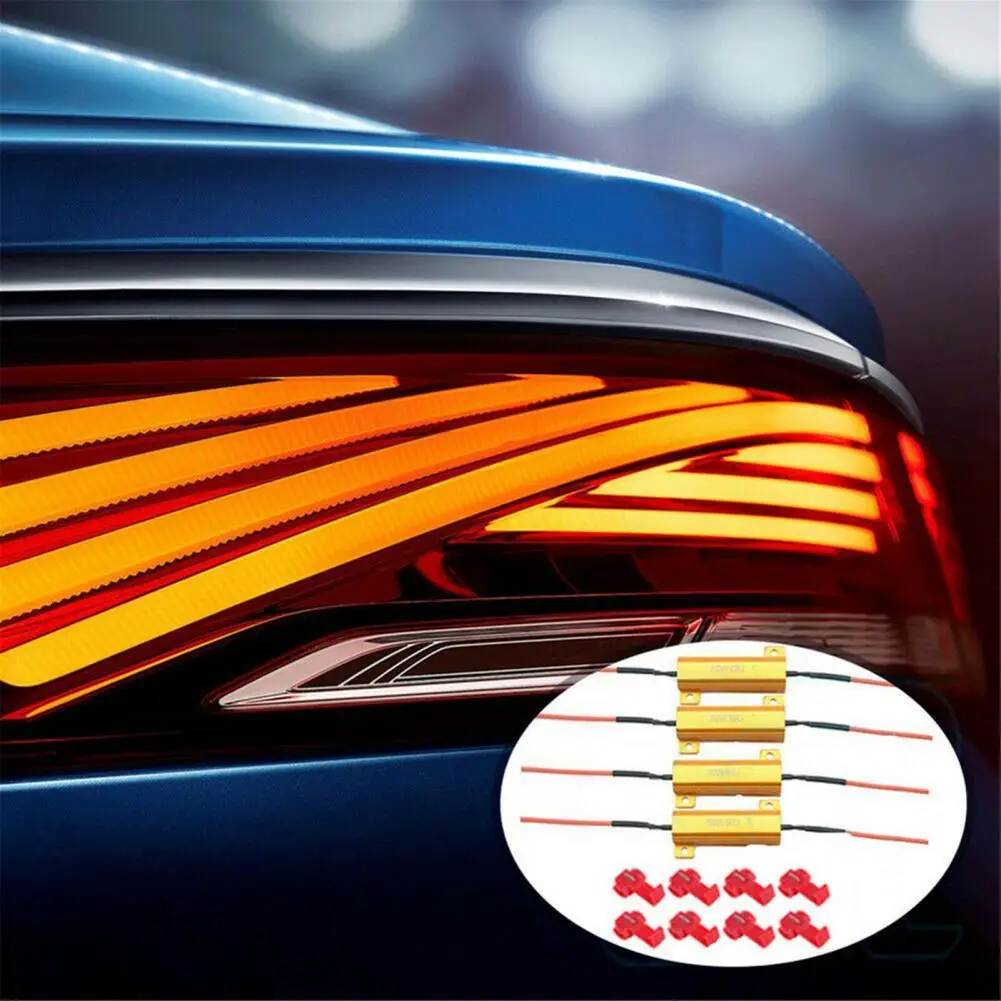 

4 шт./комплект, Автомобильный светодиодный декодер, 50 Вт, 6 Ом