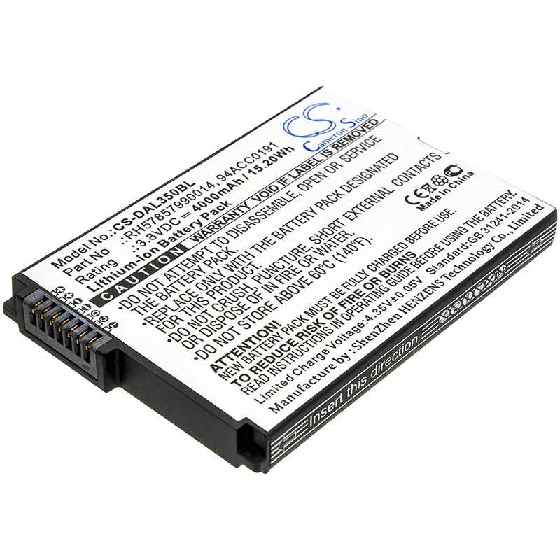 

CS 4000mAh / 15.20Wh battery for Datalogic BTDL35 94ACC0191, RH57857990014