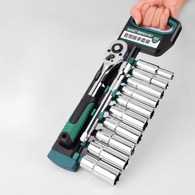 

Hand Tools Kit Set Automotive Mechanical Workshop Equipment Ratchet Socket Impact Wrench Outer Hexagonal Quick Hardware Tools