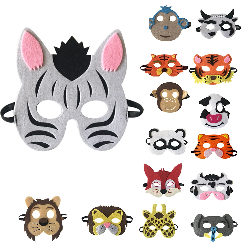 

15 kinds DIY kids animal masks Birthday Party Masks Birthday Party Decor Kids Jungle Party Safari Party Decor Kids Favors