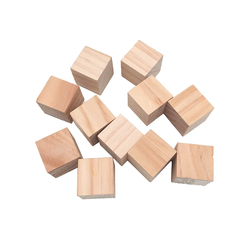 

24pcs 20mm Unfinished Wood Craft Cubes, Wooden Cubes, Natural Wooden Blocks for Puzzle Making, Crafts, and DIY Projects