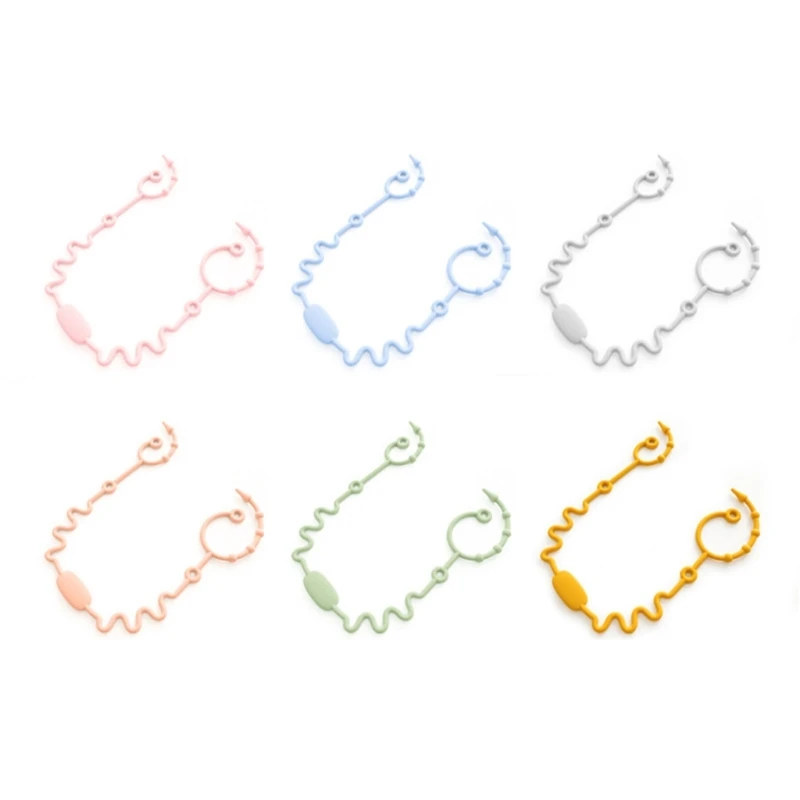 

Baby Toy Safety Chain Food-Grade Silicone Teether & Pacifier Holder Soft Chain