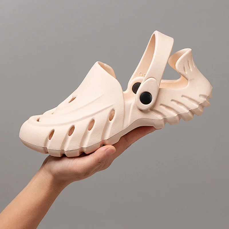 

Мужские сандалии для пляжа, мягкие дышащие Шлепанцы из ЭВА