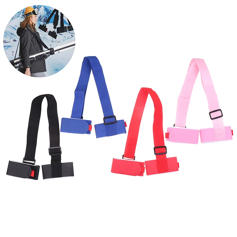 

Ремни для лыж, портативные нейлоновые сумки для лыж, регулируемые Наплечные ремни для катания на лыжах и лыжах