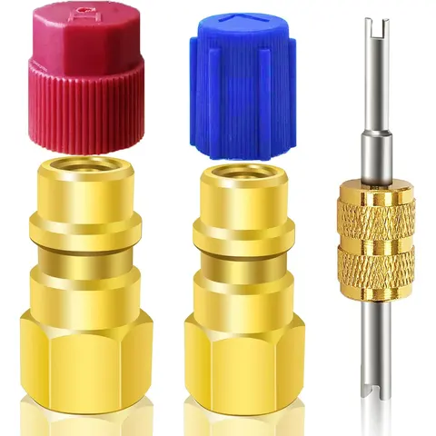 1 шт. комплект для переоборудования R12 в R134A, фитинг клапана инфляции кондиционера, адаптер, модернизированный быстроразъемный соединитель