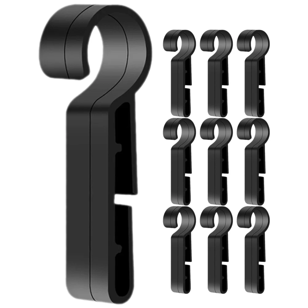 

10 Pcs Safety Glasses Clip Hard Hat Clip Holder For Headlamp Full Brim Holders Headlight Flashlight Headlamp Full Brim Plastic