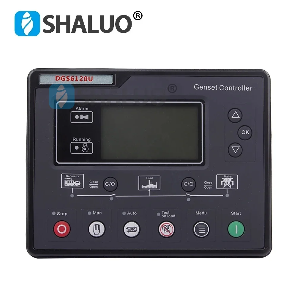 

Контроллер генераторной установки 6120U 6110U AMF, панель модуля управления автоматическим запуском и остановкой для деталей генератора, замена Smartgen HGM6120N HGM6110N