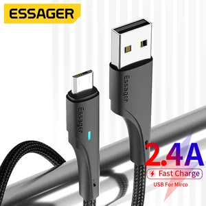 Essager Micro Usb Cable Fast Charger Data Cables Wire For Xiaomi Realme Redmi Note Oneplus Huawei Mo