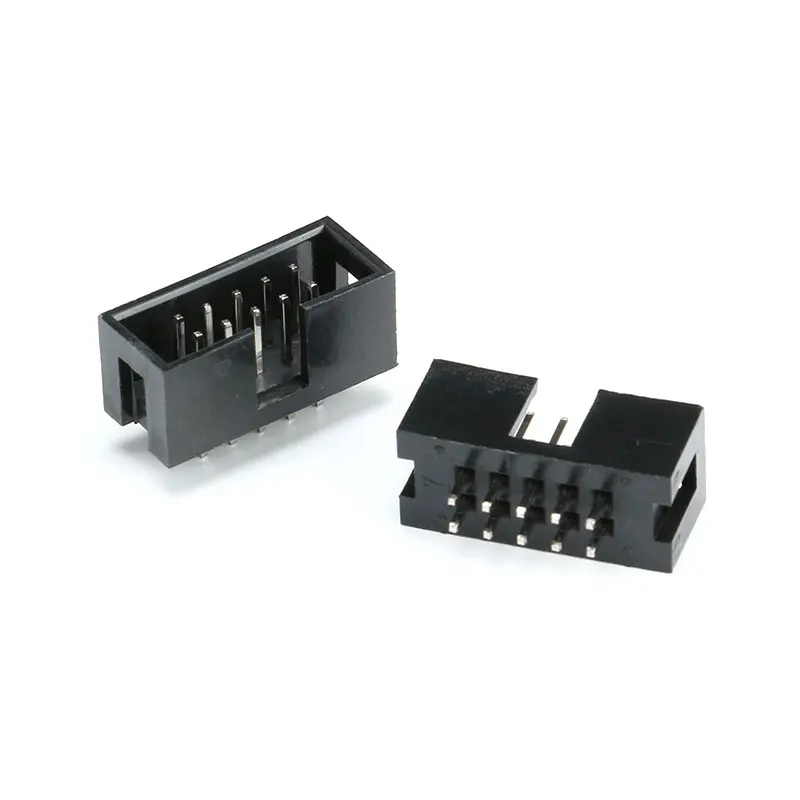 

10 шт. DC3 Dip 10-контактный Штекерный разъем с двойным разделением прямой шаг иглы 2,54 мм Idc коробка разъемы