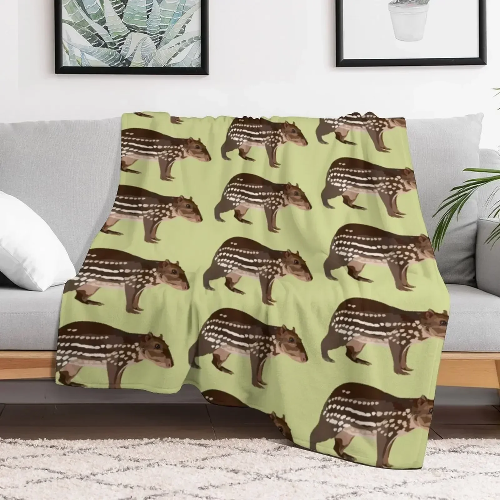 P is for Paca Throw Blanket Полярные одеяла для кровати в среду