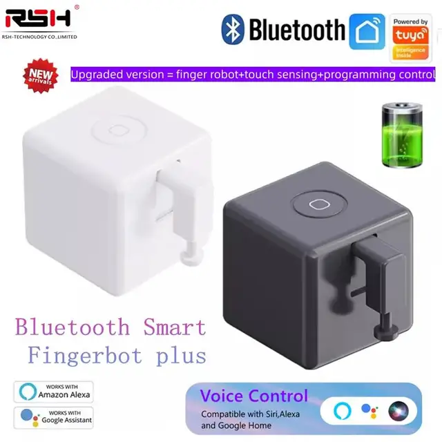 Tuya Bluetooth Smart Fingerbot Plus Robot Smart Life App Remote Control Voice Control Via Alexa Google Assistant 1