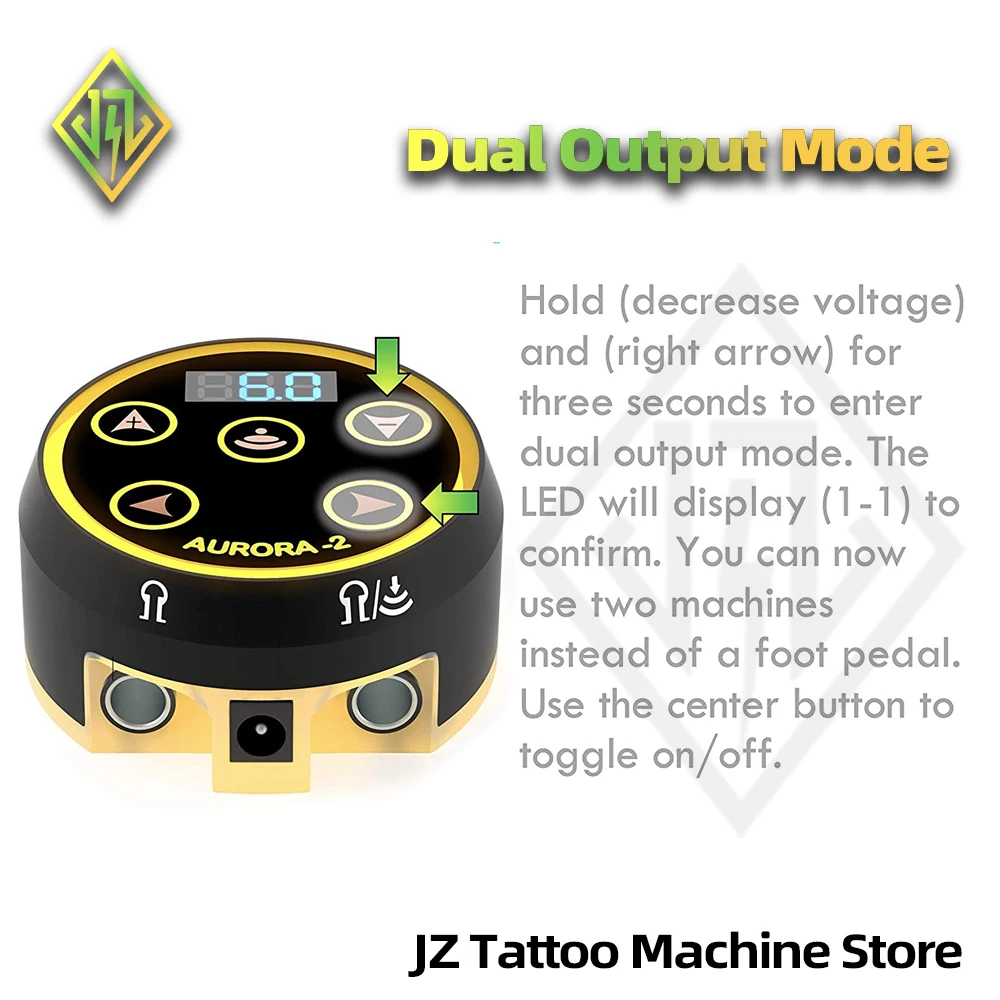 【JZ Tattoo Machine Supply Store】 высококлассные товары для татуировок Aurora-2 блок питания