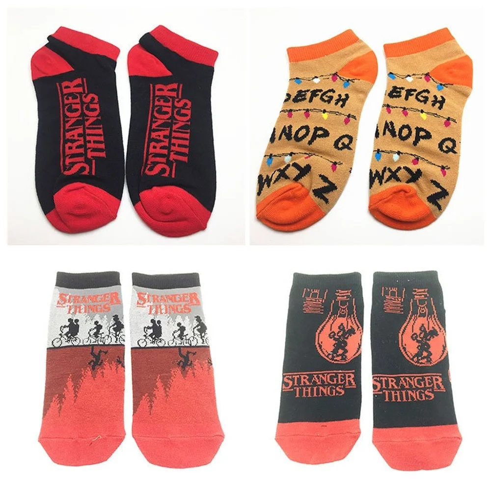 

Stranger Things Totoro Anime Character Cotton Socks Boys Girls Unisex Socks