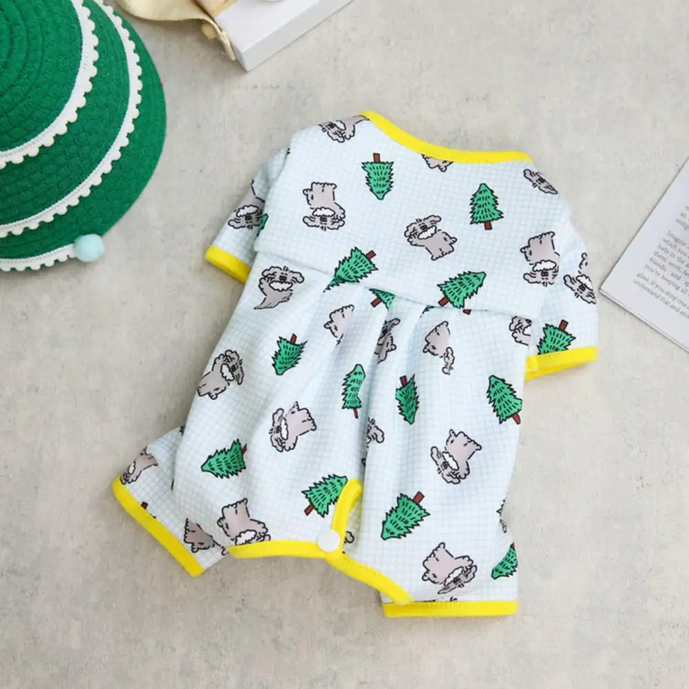 

Lovely Dog Jumpsuit Printing Non-allergic Four Leggings Pet Costume Pet Romper Pet Jumpsuit