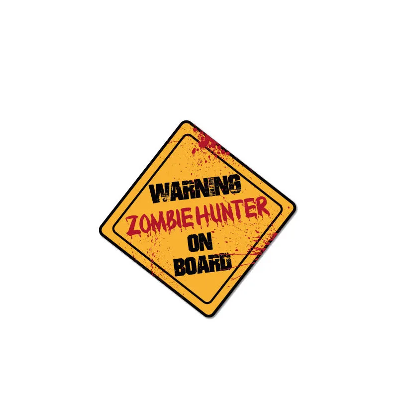 

Индивидуальная Настройка предупреждающая наклейка зомби Hunter на доске 10 см * 10 см