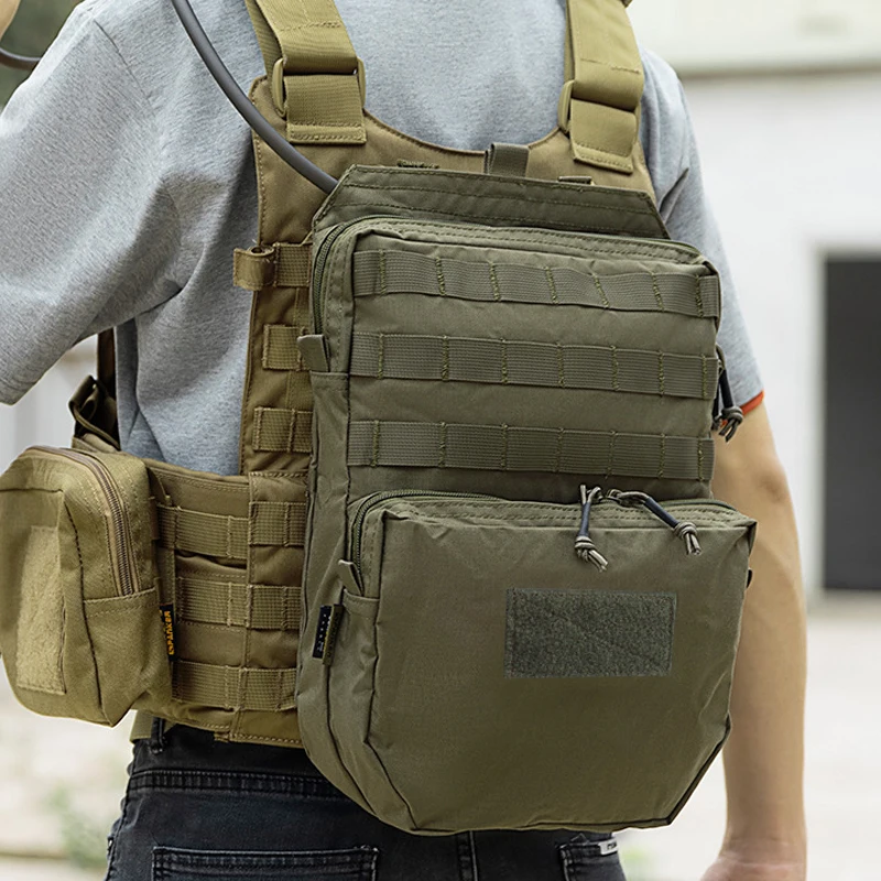 

Tactical Molle EDC Bag Military Hunting Vest Water Hydration Backpack Without Water Bag Airsoft Army Camouflage Expansion Pack