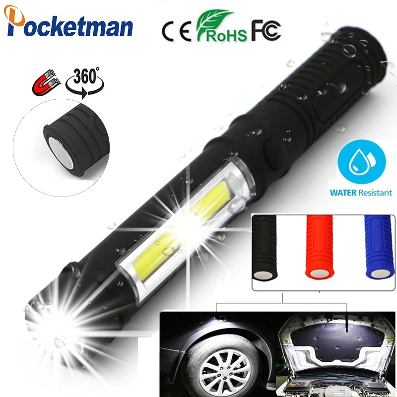 

With Magnetic Base Mini Portable Lanterns Working Inspection Torches COB LED Multifunction Maintenance Flashlight
