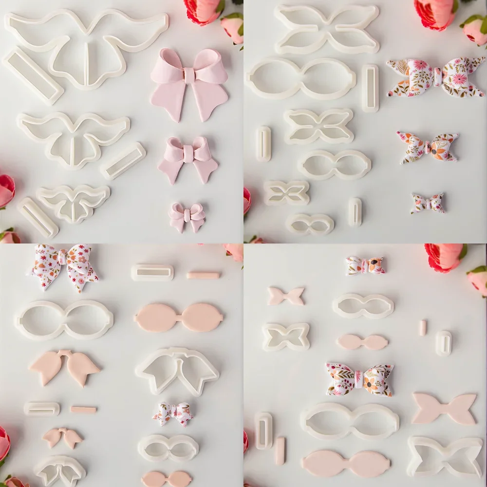 2 шт./3 шт./набор формочки для сережек и бантов из полимерной глины