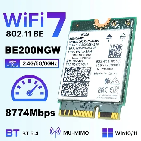 KEBIDU Wi-Fi 7  BE200 NGW трёхдиапазонная сетевая карта