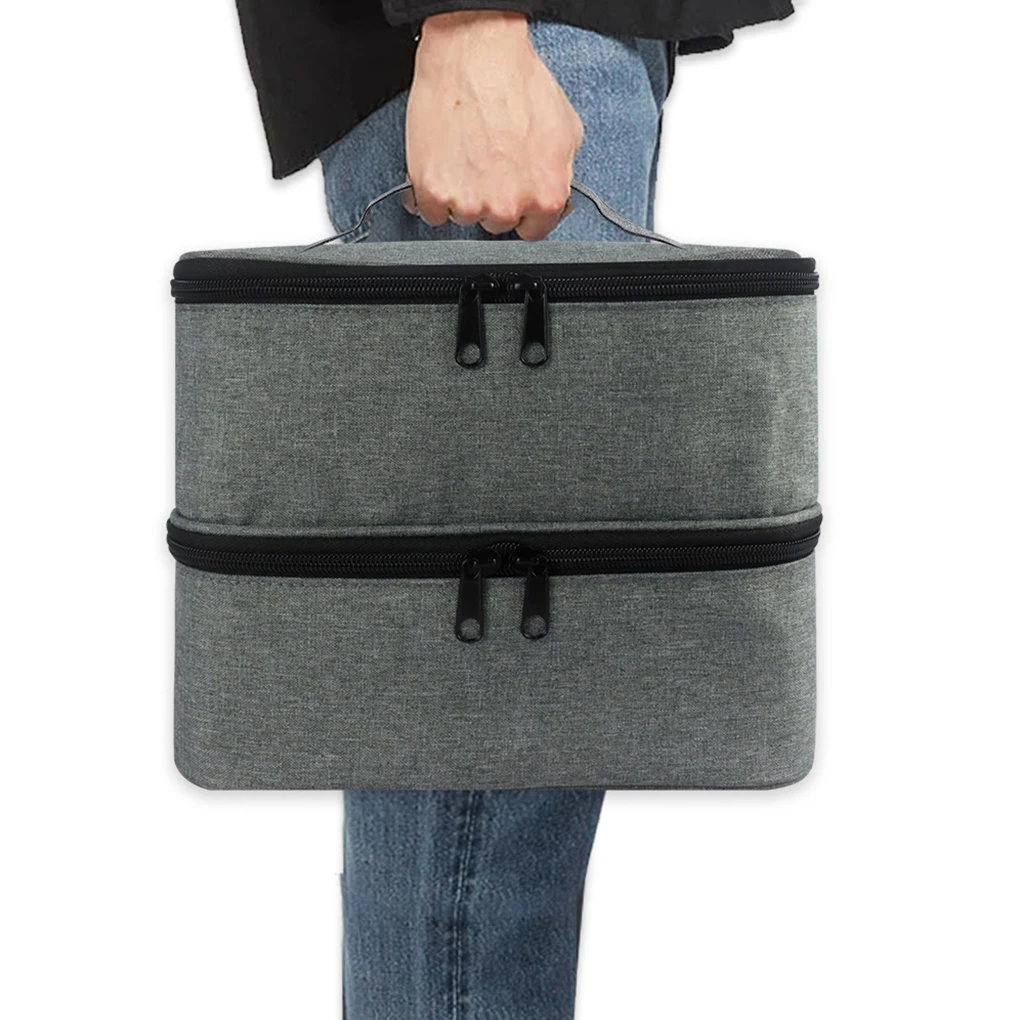 

Double Layer Nail Polish Bag Storage Case Handheld Beginners Professional Carrying Container Organizer Supplies