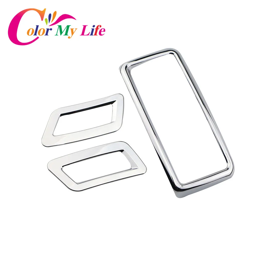 

Color My Life ABS Chrome Air Conditioning Vent Cover Trim Sticker for Nissan X-TRAIL Xtrail Rogue T32 2014 - 2020 Parts