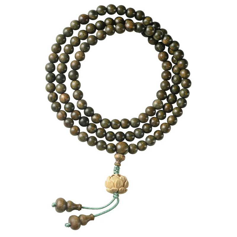 Бесплатная доставка браслет из сандалового дерева 108 буддистские бусины бокса