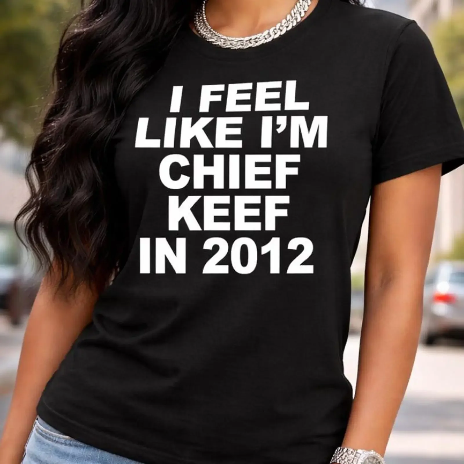 Фото Футболка Chief Keef 2012 в стиле хип-хоп, рэп, уличная одежда, винтажная, мягкая, удобная, дизайнерская одежда унисекс, слегка состаренная. №1