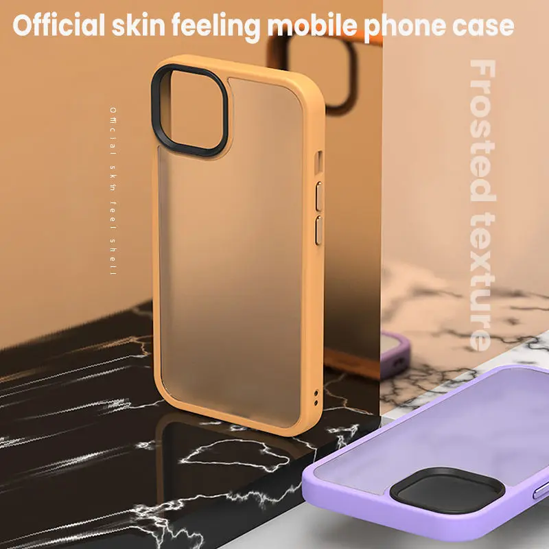 

Матовый ударопрочный чехол-бампер для телефона iPhone 13 Pro Max 12 11 Pro Max, прозрачный жесткий поликарбонатный силиконовый защитный чехол