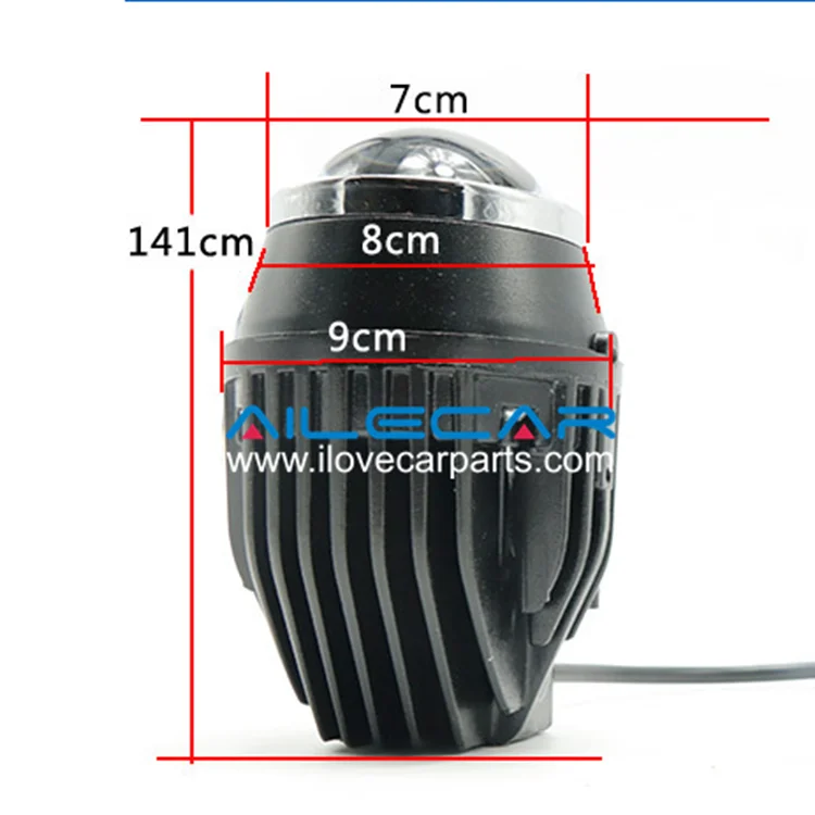 

ALKY biled projector fog lamp universal bracket 2.5inch and 3.0inch 40W 4300LM 6000K for car fog lamp retrofit light