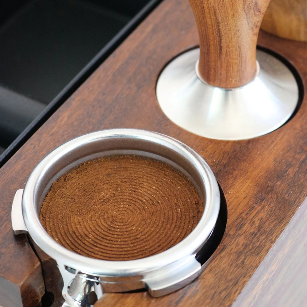 

Press Coffee Tampers Powder Press Stainless Steel Threaded Wood Wooden Kitchen Durable Practical Coffee Tampers