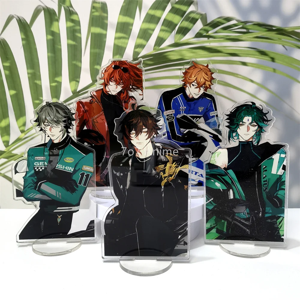 

Anime Game Figures Xiao Zhongli Alhaitham Diluc Tartaglia Acrylic Stand Model Desk Decor Collection Standing Ornamen Toys Gift