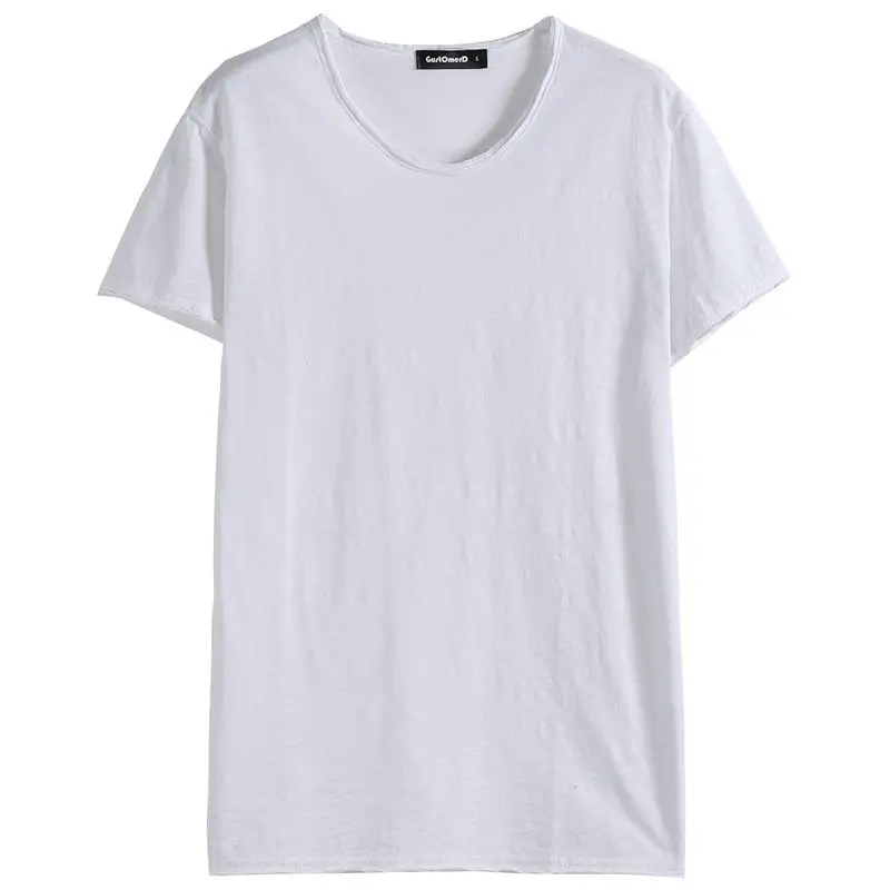 

6062-R-Men's short-sleeved t-shirt white bottoming shirt men's clothes T-shirt trend summer half sleeve