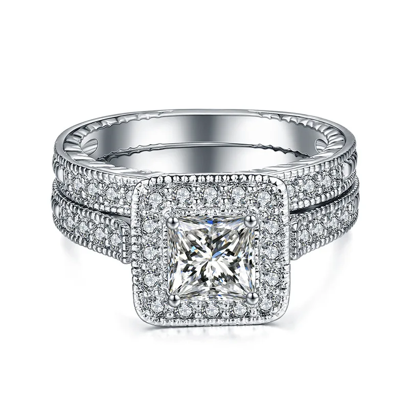 

2022 Limited New Arrival Beautiful high-end double Ring Ring Authentic Crystals FromSwarovskis Fine Jewelry