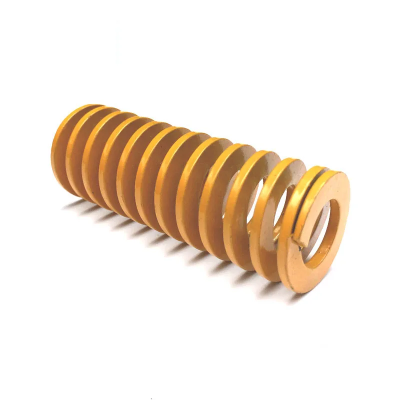 

1PCS Yellow Long Light Load Stamping Compression Mould Die Spring Outer Diameter 20mm Inner Diameter 10mm Length 20-300mm