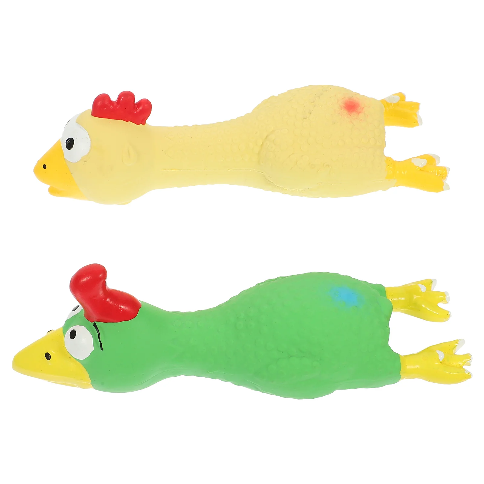 

Toy Dog Chicken Rubbertoys Molar Chew Pet Latex Screaming Squawking Biting Noise Maker Chewing Soft Squeakysquaking